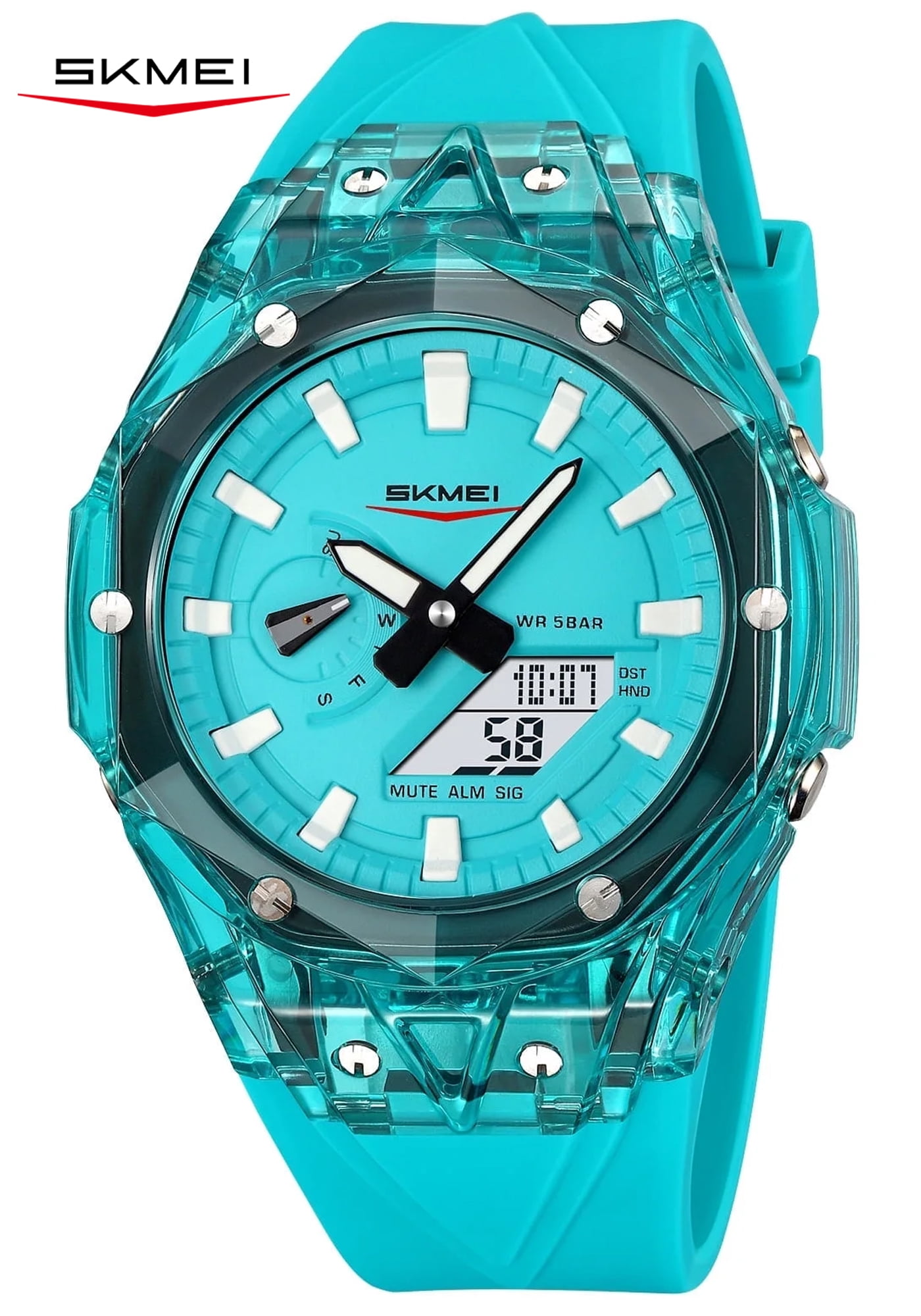 SKMEI Mens Digital Watch Sports Military Multifunctional Watches Waterproof Outdoor Chronograph Wrist Watches for Men with LED Back Ligh/Alarm/Date