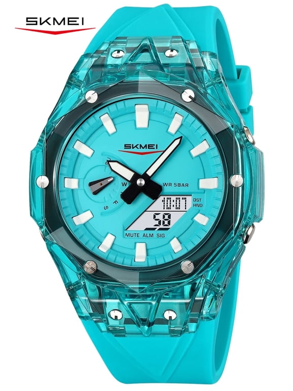 Mens Digital Watch Sports Military Multifunctional Watches Waterproof Outdoor Chronograph Wrist Watches for Men with LED Back Ligh/Alarm/Date