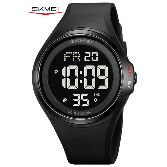 SKMEI Mens Digital Watch Sports Waterproof Outdoor Chronograph Large Face Wrist Watches for Men with Back Ligh/Alarm
