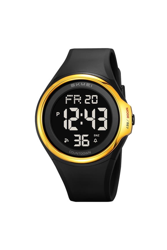 SKMEI Mens Digital Watch Sports Waterproof Outdoor Chronograph Large Face Wrist Watches for Men with Back Ligh/Alarm