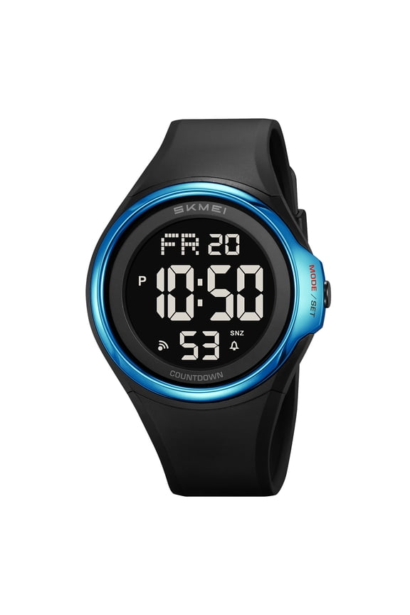 SKMEI Mens Digital Watch Sports Waterproof Outdoor Chronograph Large Face Wrist Watches for Men with Back Ligh/Alarm