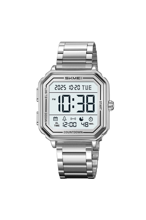 Mens Digital Watch Sports Waterproof Outdoor Large Face Military Watches for Men with Stopwatch LED Back Ligh Alarm