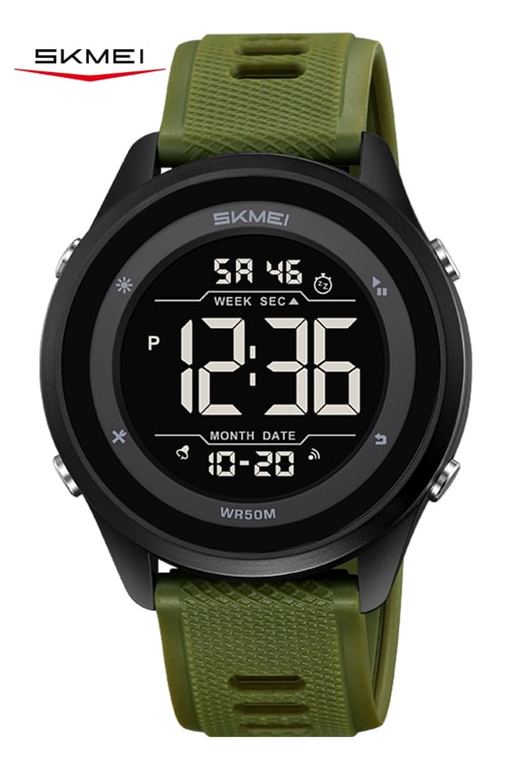 Mens Digital Watch Sports Waterproof Watches Large Face Military Watch with Stopwatch Back Light Alarm