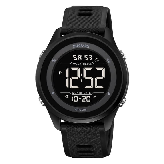 SKMEI Mens Digital Watch Sports Waterproof Watches Large Face Military Watch with Stopwatch Back Light Alarm