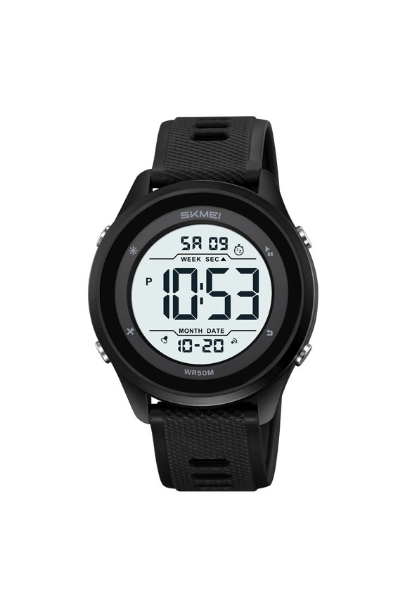 Mens Digital Watch Sports Waterproof Watches Large Face Military Watch with Stopwatch Back Light Alarm