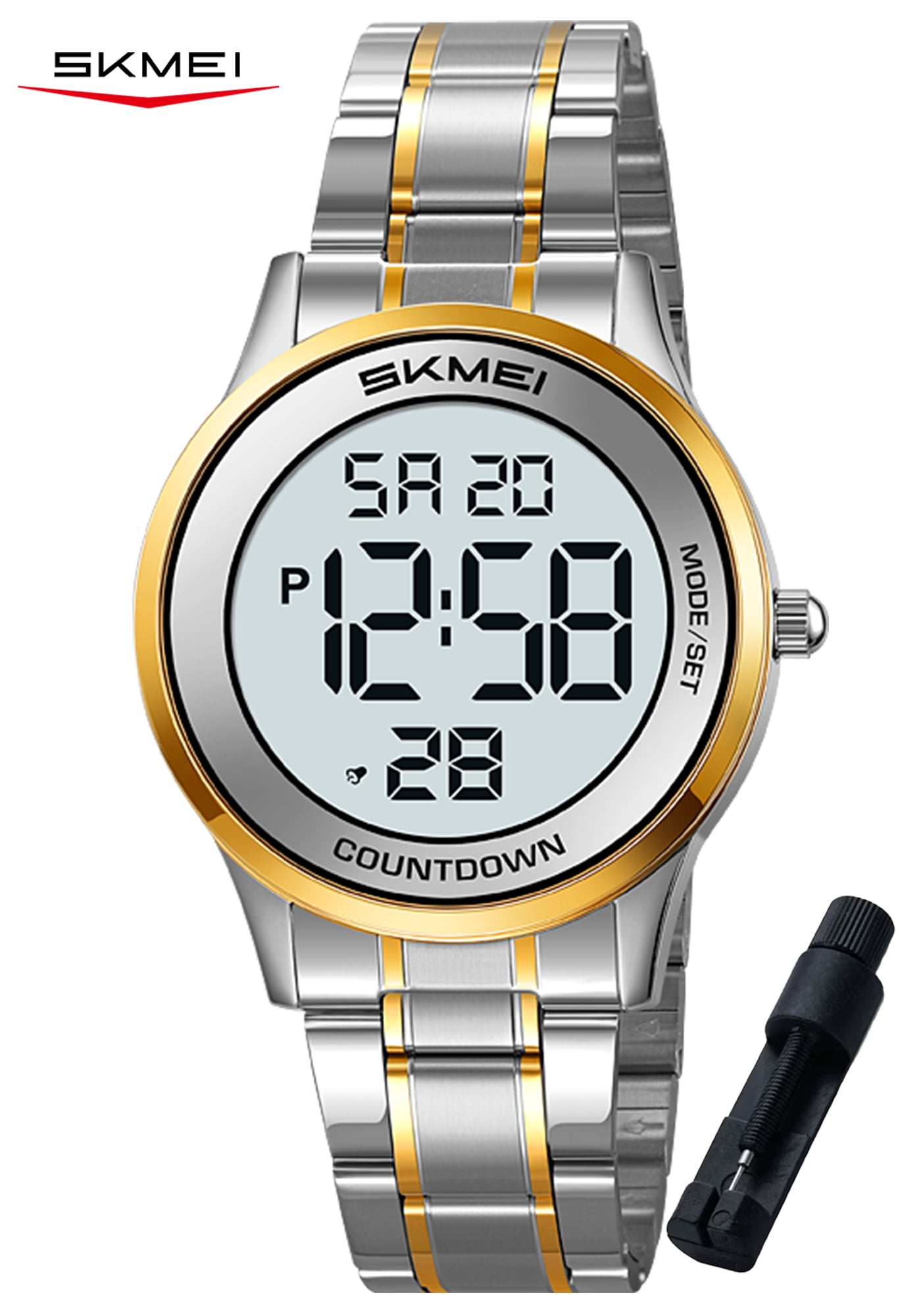 SKMEI Mens Digital Watch Watches Waterproof Outdoor Chronograph Wrist Watches for Men with LED Back Ligh/Date
