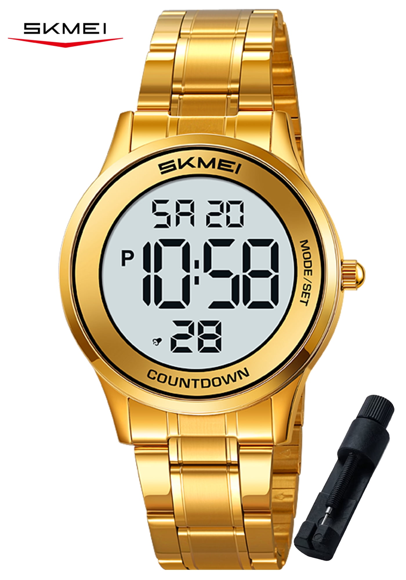 SKMEI Mens Digital Watch Watches Waterproof Outdoor Chronograph Wrist Watches for Men with LED Back Ligh/Date