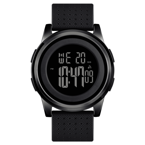 SKMEI Mens Watch Ultra-Thin Digital Sports Watch Waterproof Stainless Steel Fashion Wrist Watch for Men Women