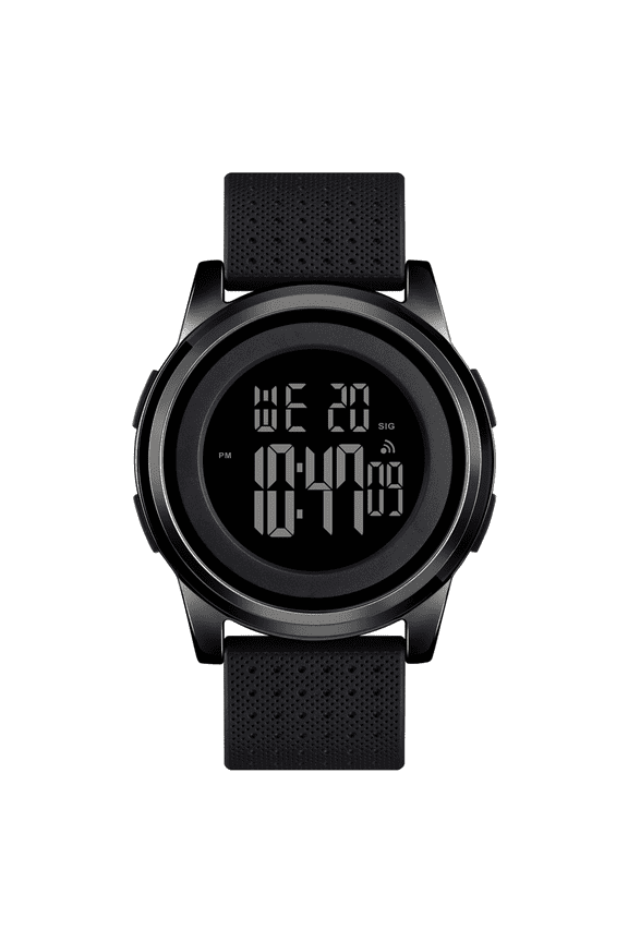 Mens Watch Ultra-Thin Digital Sports Watch Waterproof Stainless Steel Fashion Wrist Watch for Men Women