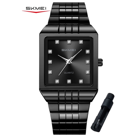 SKMEI Mens Watches Analog Quartz Watch Waterproof Business Fashion Minimalist Stainless Steel Wrist Watch for Men