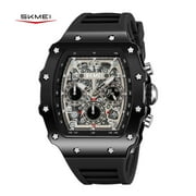 SKMEI Mens Watches Chronograph Waterproof Luminous Multifunction Watches for Men Quartz Business Calendar Men Wrist Watch
