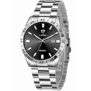 SKMEI Mens Watches Waterproof Analog Quartz Watch for Men with Date Luminous Fashion Stainless Steel Wristwatch