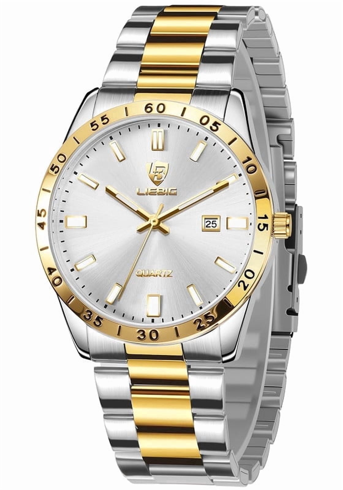SKMEI Mens Watches Waterproof Analog Quartz Watch for Men with Date Luminous Fashion Stainless Steel Wristwatch