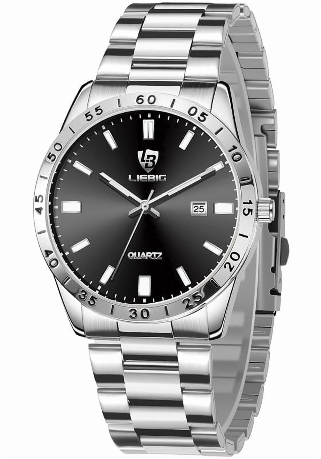 SKMEI Mens Watches Waterproof Analog Quartz Watch for Men with Date Luminous Fashion Stainless Steel Wristwatch