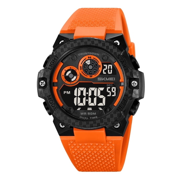 Explojoy Military Digital Sports Watch – Waterproof Chronograph Wristwatch with LED Backlight, Alarm & Date Display for Men