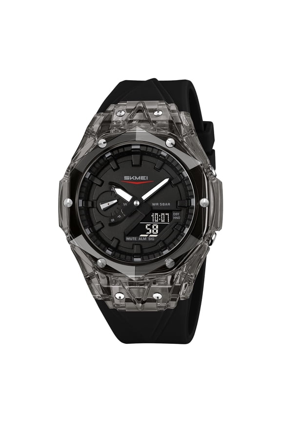 Military Digital Sports Watch – Waterproof Chronograph Wristwatch with LED Backlight, Alarm & Date Display for Men