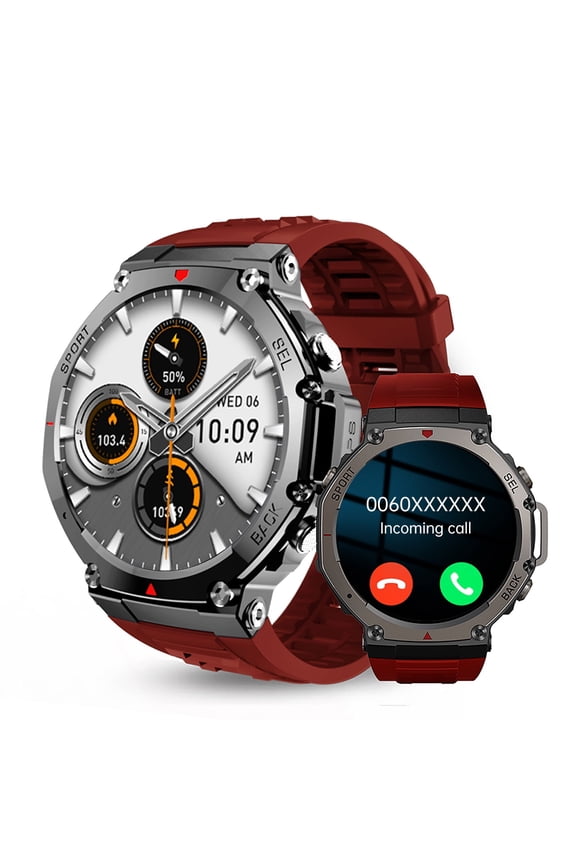 Military Smart Watches for Men, 1.43" HD Display Fitness Watches, 170+ Sports Modes GPS Men Smart Watch , IP68 Waterproof, for Android and iPhone