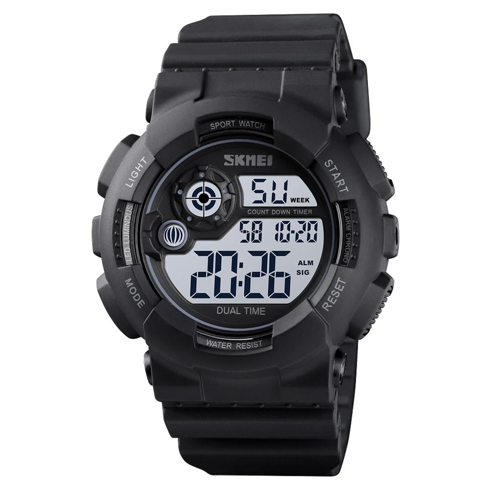 SKMEI Orignal Brand Waterproof Watch Sport Stopwatch Countdown Digital Watches Fashion Luminous Dual Time Clock Top Brand Hour