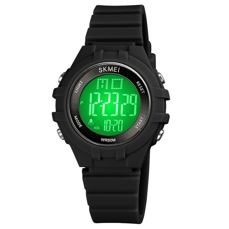 SKMEI SKMEI Kids Digital Watch for Boys Girls 7 Color LED Backlight 5ATM Waterproof Students Sports Watches Time Week Date Display