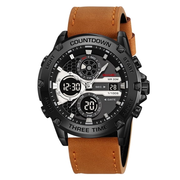 SKMEI Tactical Digital Sports Watch – Waterproof Military Style with LED, Alarm, Stopwatch & Date Display