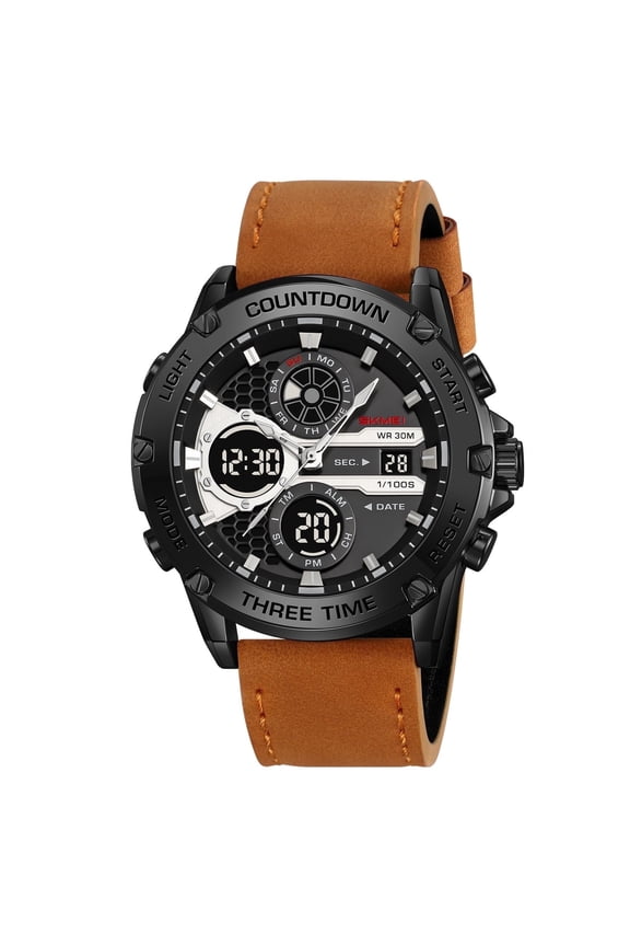 SKMEI Tactical Digital Sports Watch – Waterproof Military Style with LED, Alarm, Stopwatch & Date Display