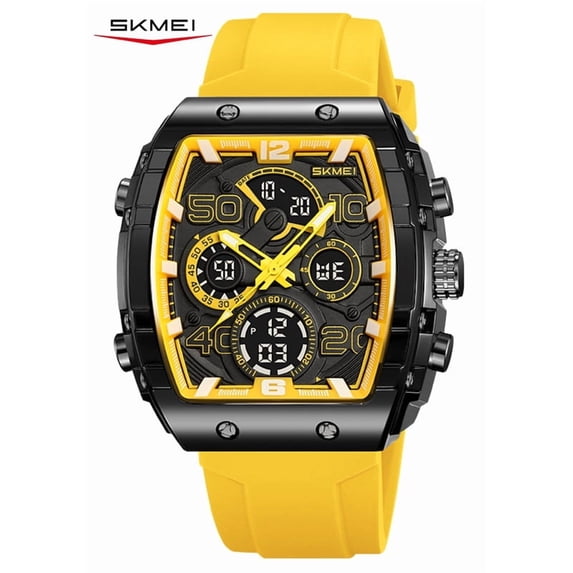 SKMEI Unisex Watch Dual Display Sport Watch with Stopwatch Alarm Countdown and LED Backlight for Daily and Outdoor