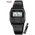 thumbnail image 1 of SKMEI Unisex Watch Slim Digital Wristwatch with Stainless Steel Bracelet, Stopwatch, Alarm, Countdown, Date and EL Backlight, Minimalist Style for Students, Work and Daily Wear, 1 of 7