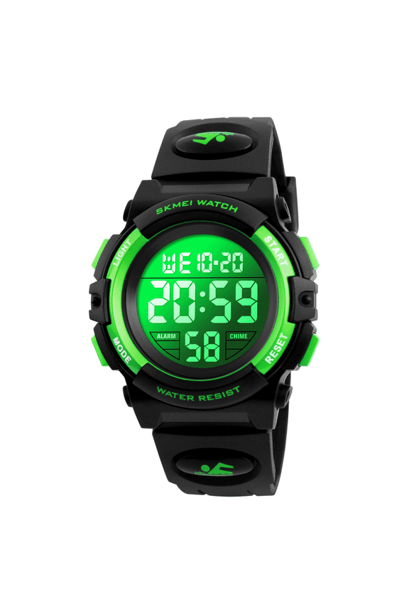 Watch, Digital Sport Waterproof LED Watch with Alarm Stopwatch for Ages 5-7-10-12, PU Strap
