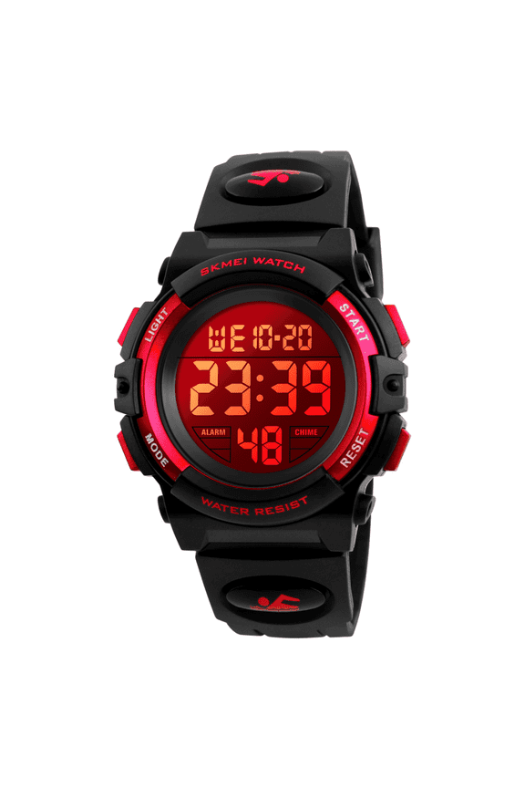 Watch, Digital Sport Waterproof LED Watch with Alarm Stopwatch for Ages 5-7-10-12, PU Strap
