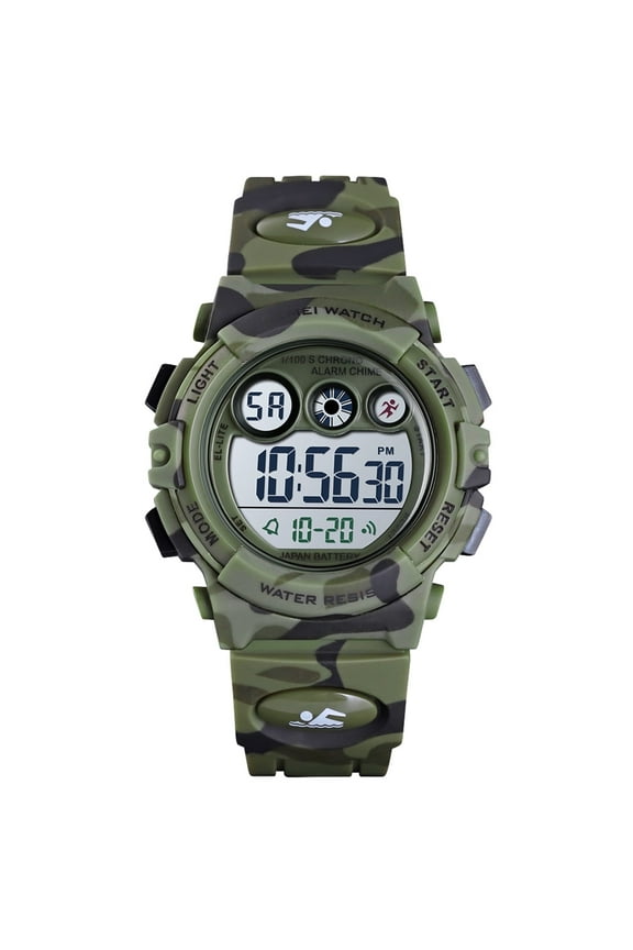 Digital Sports Waterproof Watch , Outdoor Multifunction Chronograph with Colorful LED Backlight Analog Watches