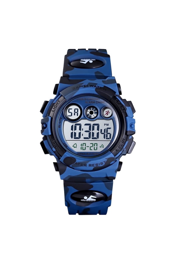 Digital Sports Waterproof Watch , Outdoor Multifunction Chronograph with Colorful LED Backlight Analog Watches