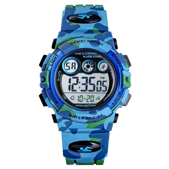 SKMEI Digital Sports Waterproof Watch , Outdoor Multifunction Chronograph with Colorful LED Backlight Analog Watches