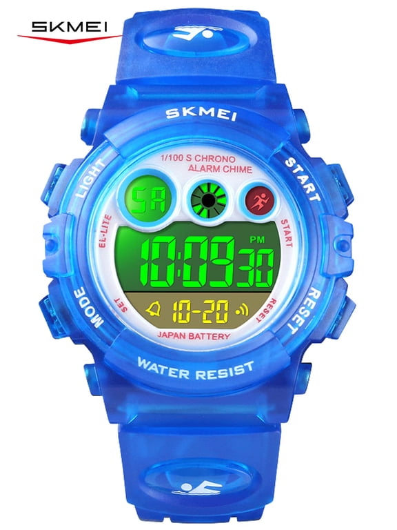 Watch, Sports Digital Waterproof Led Watches with Alarm Wrist Watches ,PU Strap