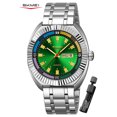 thumbnail image 1 of SKMEI Watch for Men, Round Quartz Watch with Date Display, Stainless Steel Band, 1 of 4