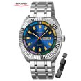 thumbnail image 1 of SKMEI Watch for Men, Round Quartz Watch with Date Display, Stainless Steel Band, 1 of 4