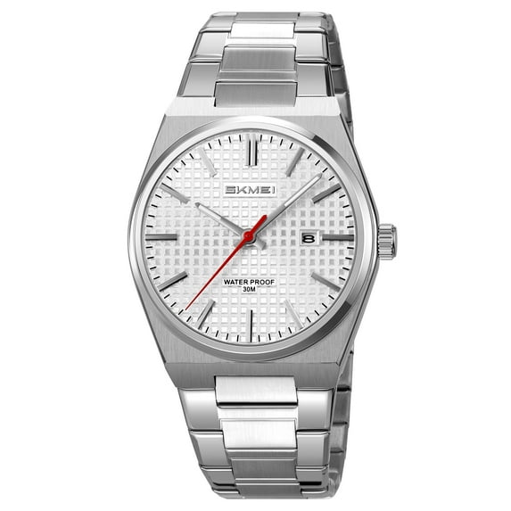 SKMEI Watch for Men Stainless Steel Waterproof Business Dress Analog Quartz Men's Watch Date Luxury Casual Wrist Watch
