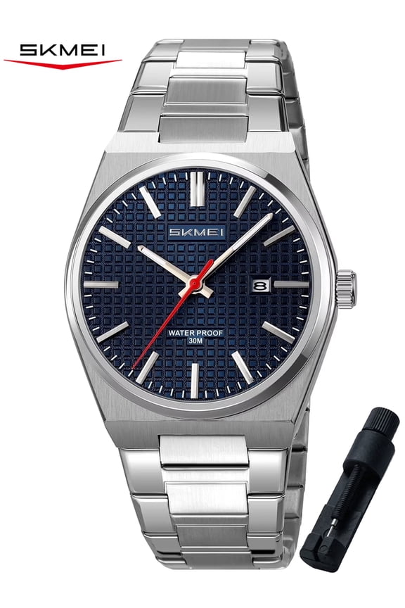 Watch for Men Stainless Steel Waterproof Business Dress Analog Quartz Men's Watch Date Luxury Casual Wrist Watch