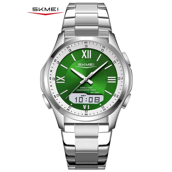 SKMEI Watches for Men Military Digital Watch Sports LED Waterproof Wristwatch Multifunctional Stainless Steel Mens Watch