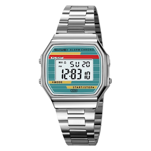 SKMEI Watches for Women Digital Watch Womens Outdoor Waterproof Sport Chronograph Watch with Alarm/Stopwatch/Back Light Gifts for lady