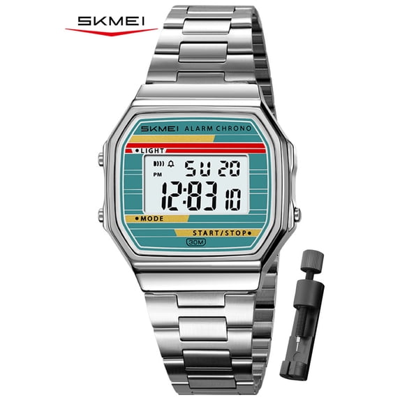 SKMEI Watches for Women Digital Watch Womens Outdoor Waterproof Sport Chronograph Watch with Alarm/Stopwatch/Back Light Gifts for lady