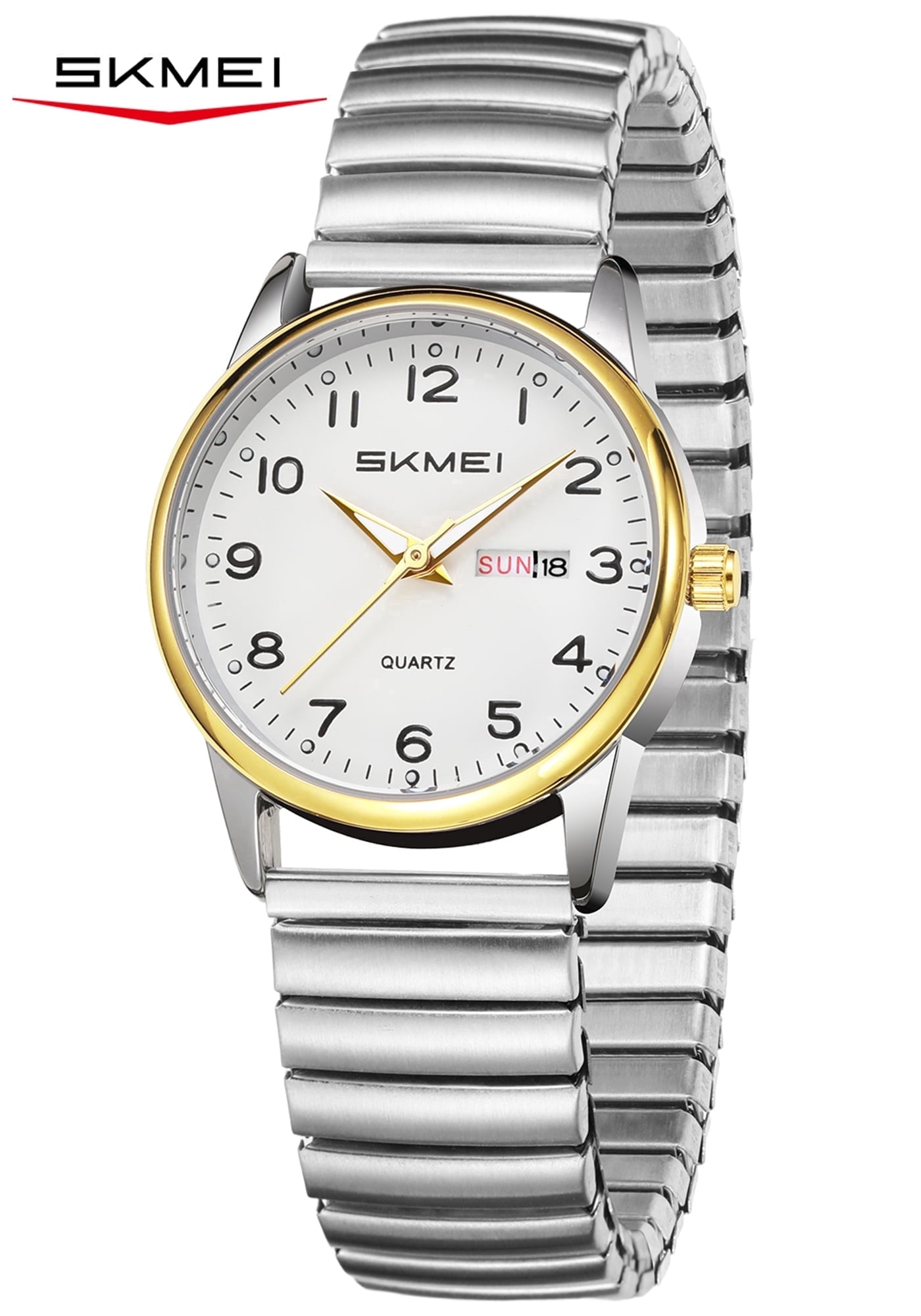 SKMEI Watches for Women Easy Reader Ladies Analog Quartz Watch Luminous Date Waterproof Watch Gift for Womens Wristwatch