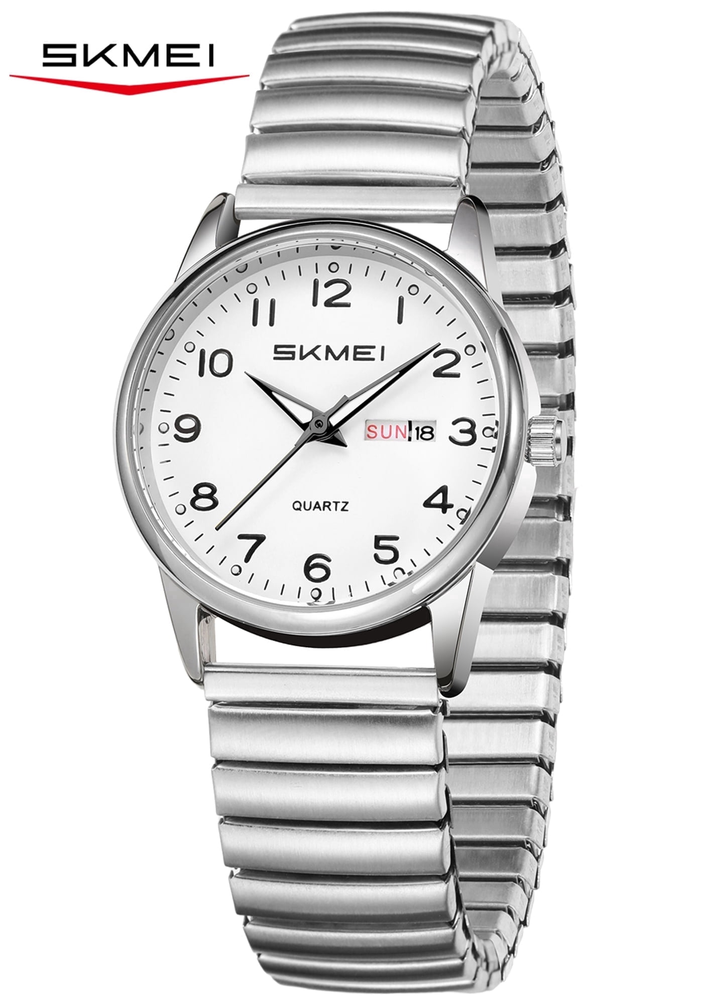 SKMEI Watches for Women Easy Reader Ladies Analog Quartz Watch Luminous Date Waterproof Watch Gift for Womens Wristwatch