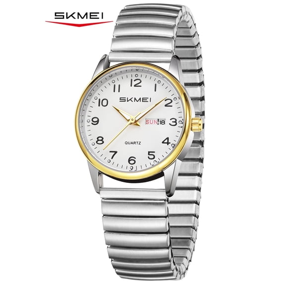 SKMEI Watches for Women Easy Reader Ladies Analog Quartz Watch Luminous Date Waterproof Watch Gift for Womens Wristwatch