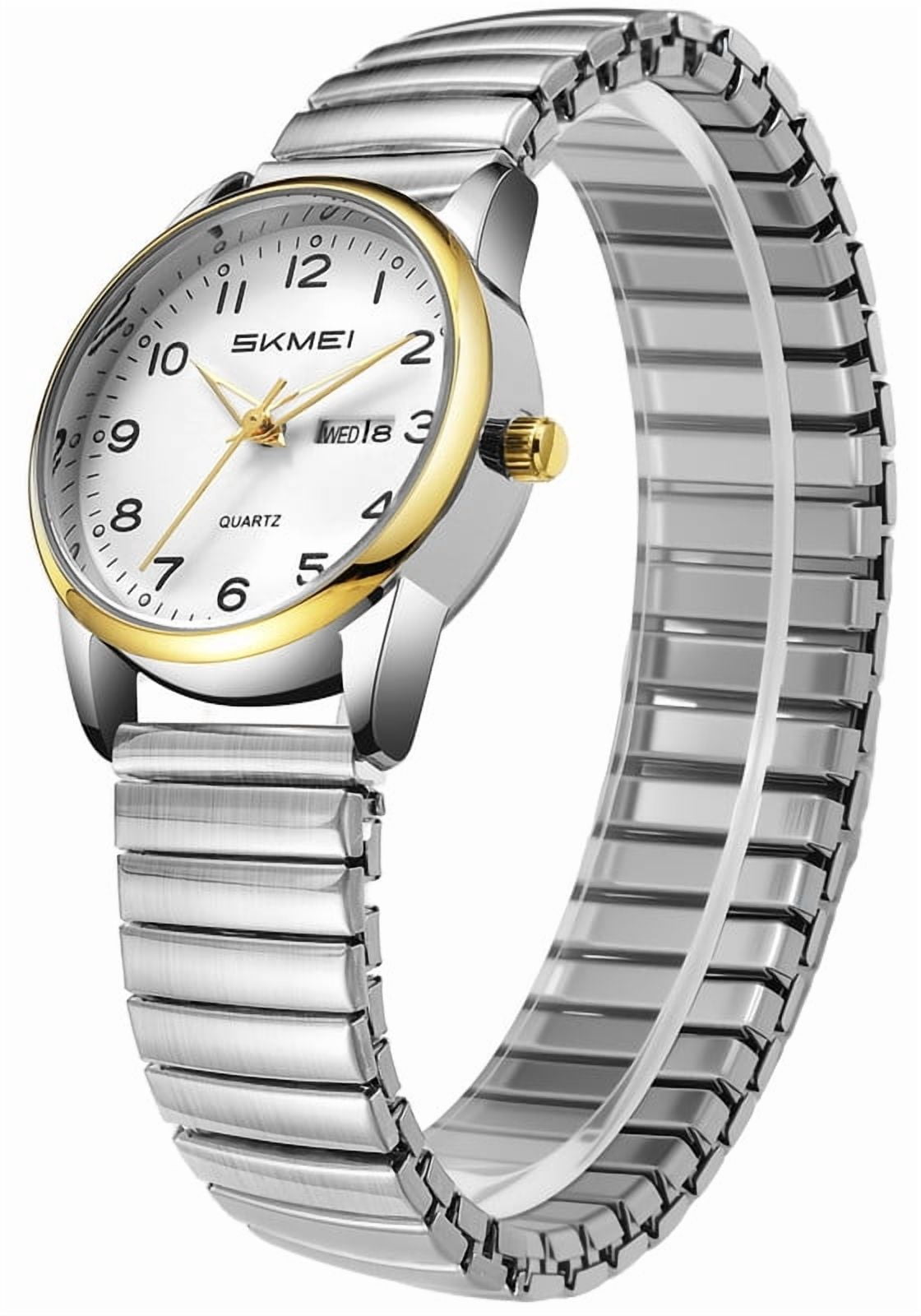 SKMEI Watches for Women Easy Reader Ladies Analog Quartz Watch Luminous Date Waterproof Watch