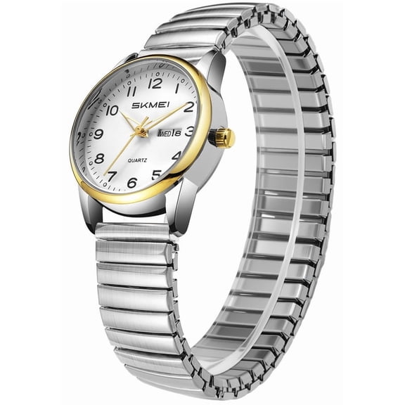 SKMEI Watches for Women Easy Reader Ladies Analog Quartz Watch Luminous Date Waterproof Watch