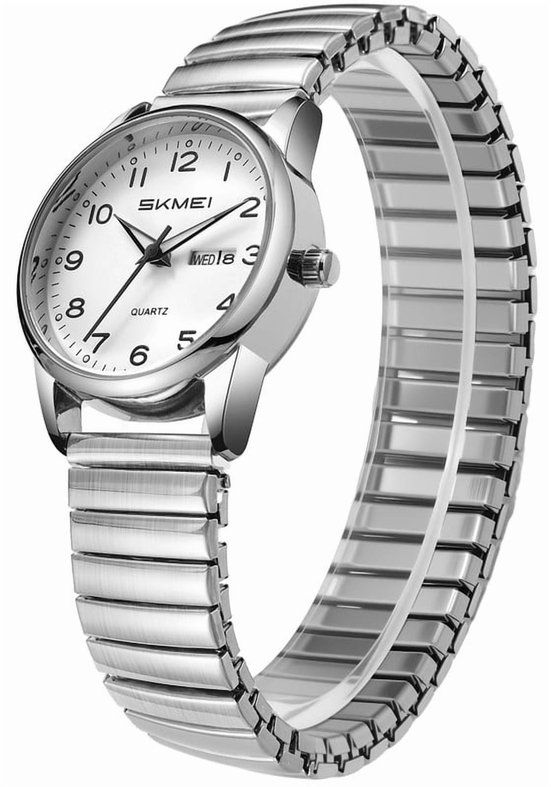 SKMEI Watches for Women Easy Reader Ladies Analog Quartz Watch Luminous Date Waterproof Watch