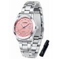 thumbnail image 1 of SKMEI Watches for Women Luxury Dress Analog Quartz Women Wristwatch Waterproof Date Stainless Steel Ladies Watch, 1 of 9