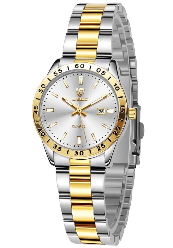 SKMEI Watches for Women Luxury Dress Analog Quartz Women Wristwatch Waterproof Luminous Date Stainless Steel Ladies Watch