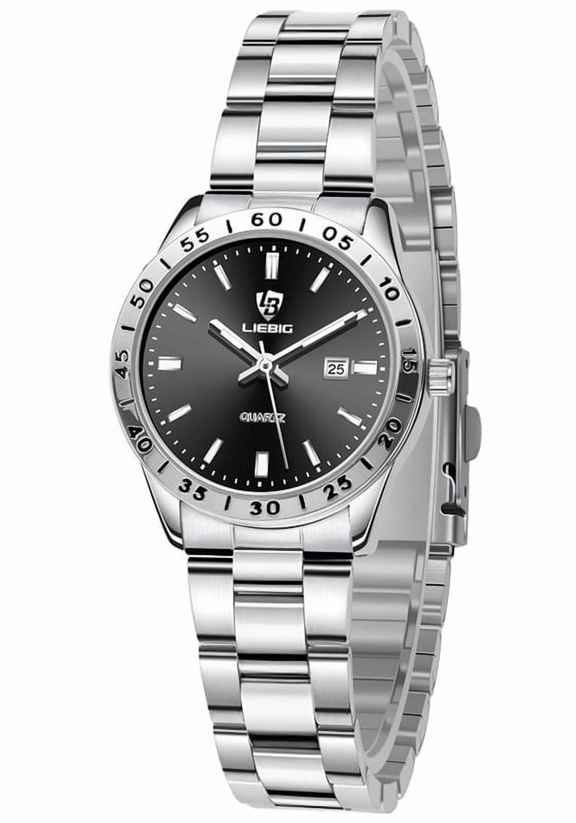 SKMEI Watches for Women Luxury Dress Analog Quartz Women Wristwatch Waterproof Luminous Date Stainless Steel Ladies Watch