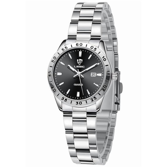 SKMEI Watches for Women Luxury Dress Analog Quartz Women Wristwatch Waterproof Luminous Date Stainless Steel Ladies Watch